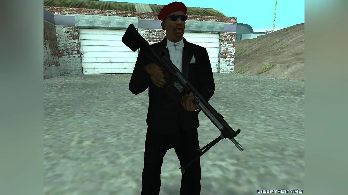 Pack of weapons of the EU team from Battlefield 2 / GTA San Andreas