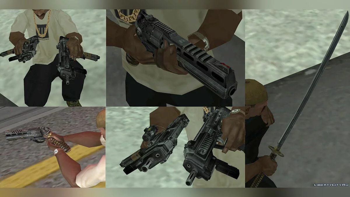 Weapons from Shadow Warrior / GTA San Andreas