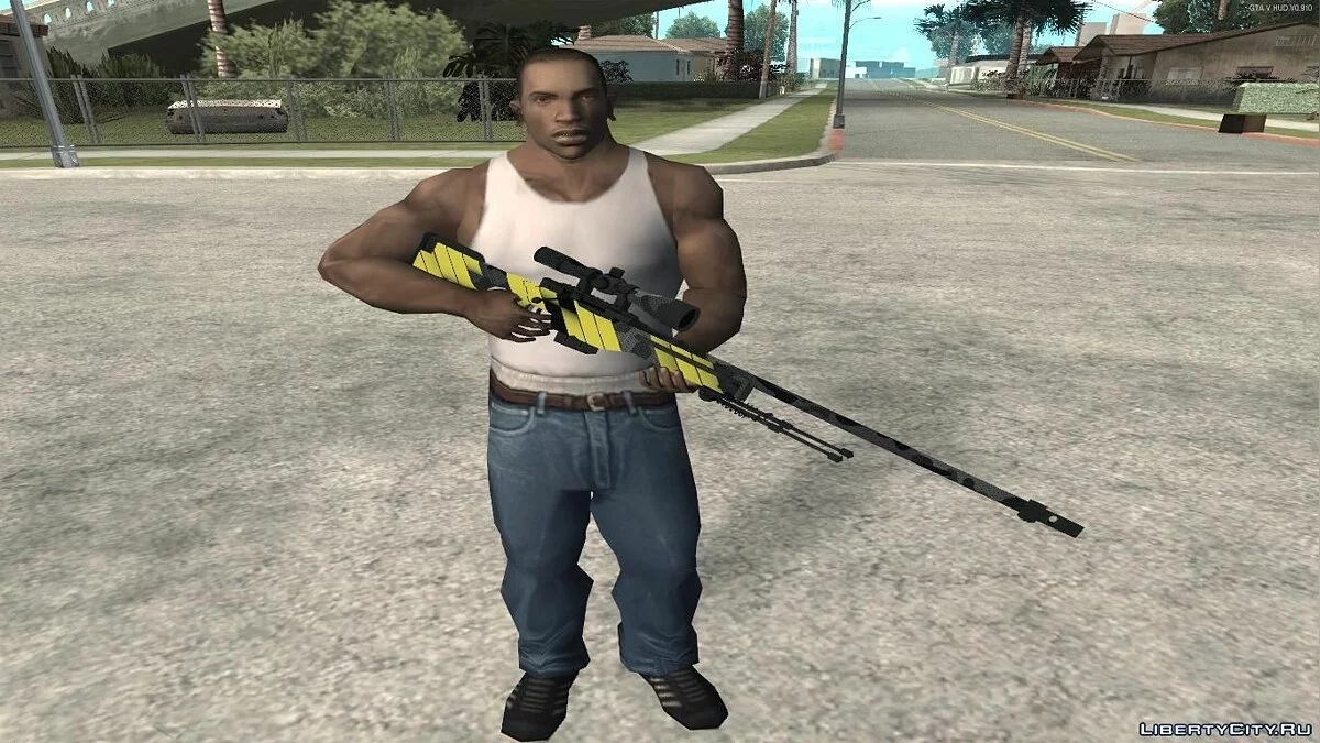 AWP Neural из CS:GO (Custom Paint Job) / GTA San Andreas