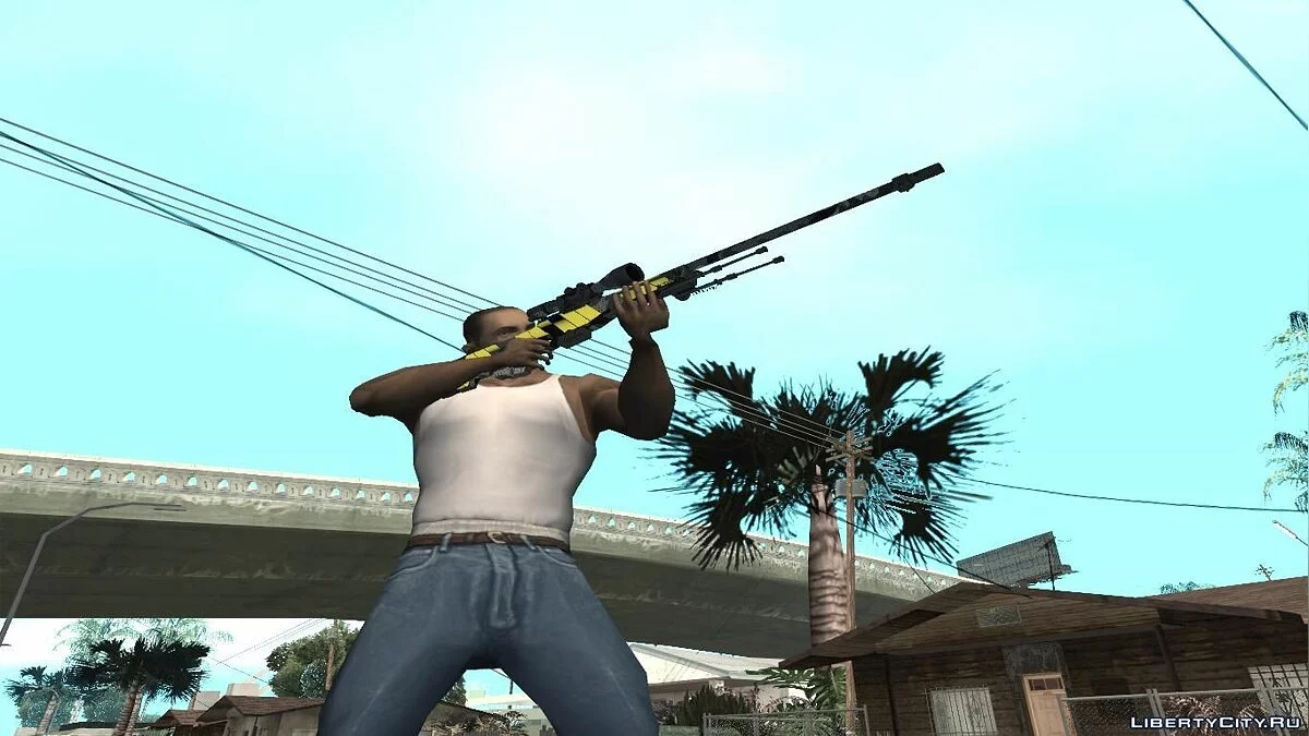 AWP Neural de CS:GO (Peinture Personnalisée) / GTA San Andreas