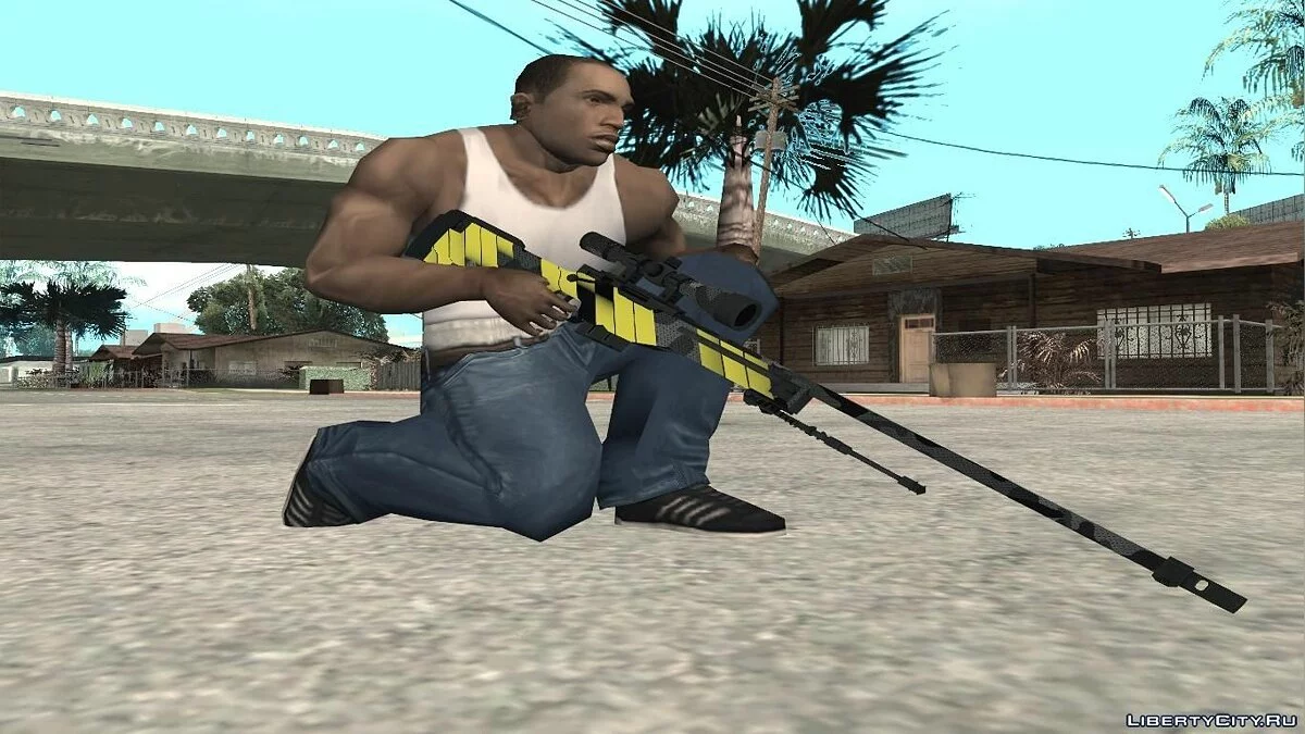 AWP Neural de CS:GO (Peinture Personnalisée) / GTA San Andreas