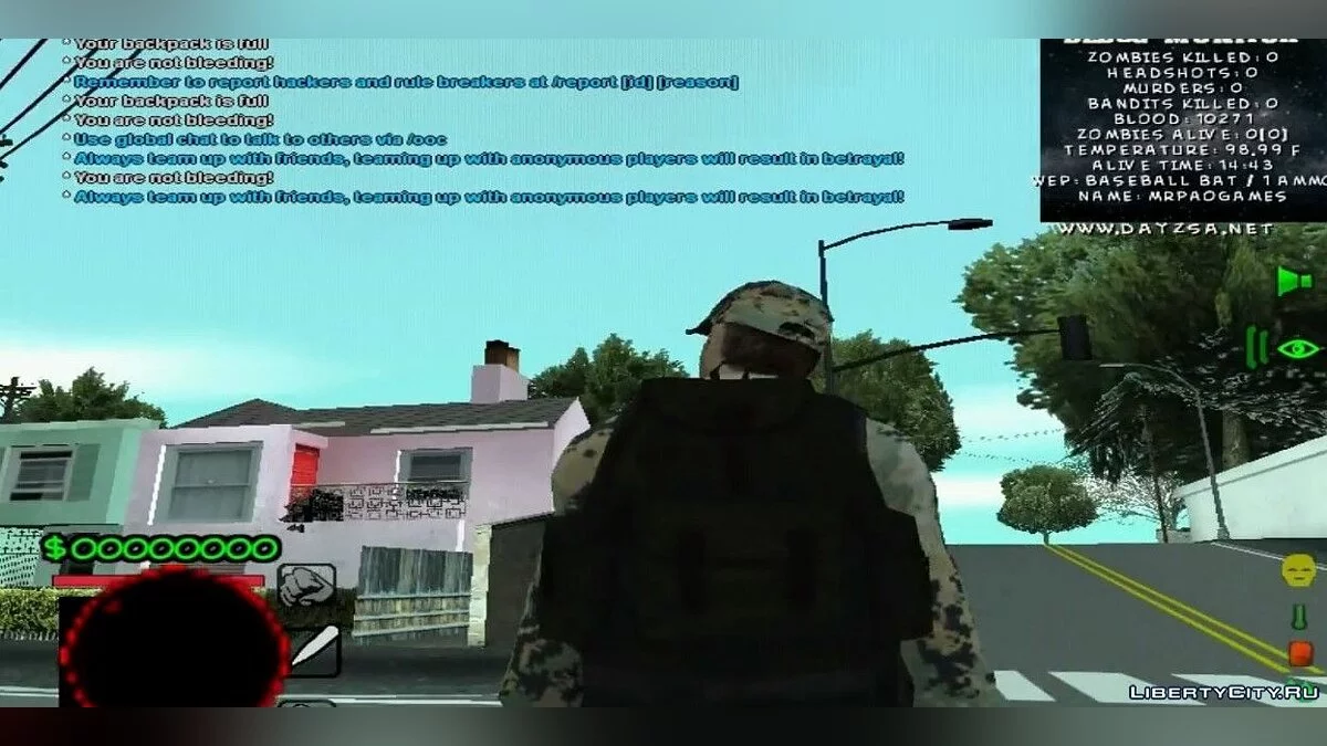 Пак рюкзаків з DayZ Standalone / GTA San Andreas