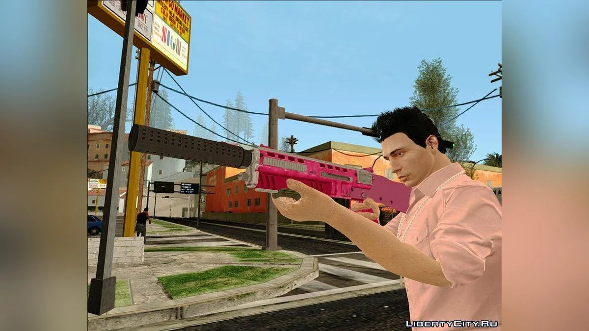 Paquete de Armas Rosadas de GTA V PC para GTA San Andreas / GTA San Andreas