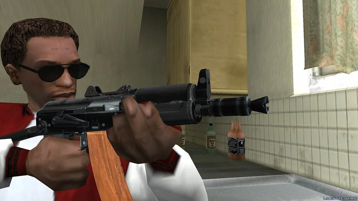 AK-47 та AK-74u з Call of Duty Modern Warfare Remastered / GTA San Andreas