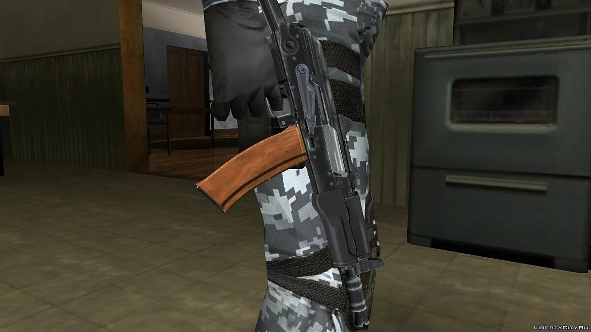 AK-47 та AK-74u з Call of Duty Modern Warfare Remastered / GTA San Andreas