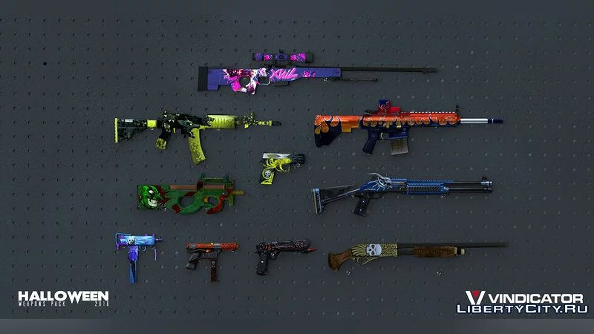 Vindi's Halloween Weapons Pack 2016 / GTA San Andreas