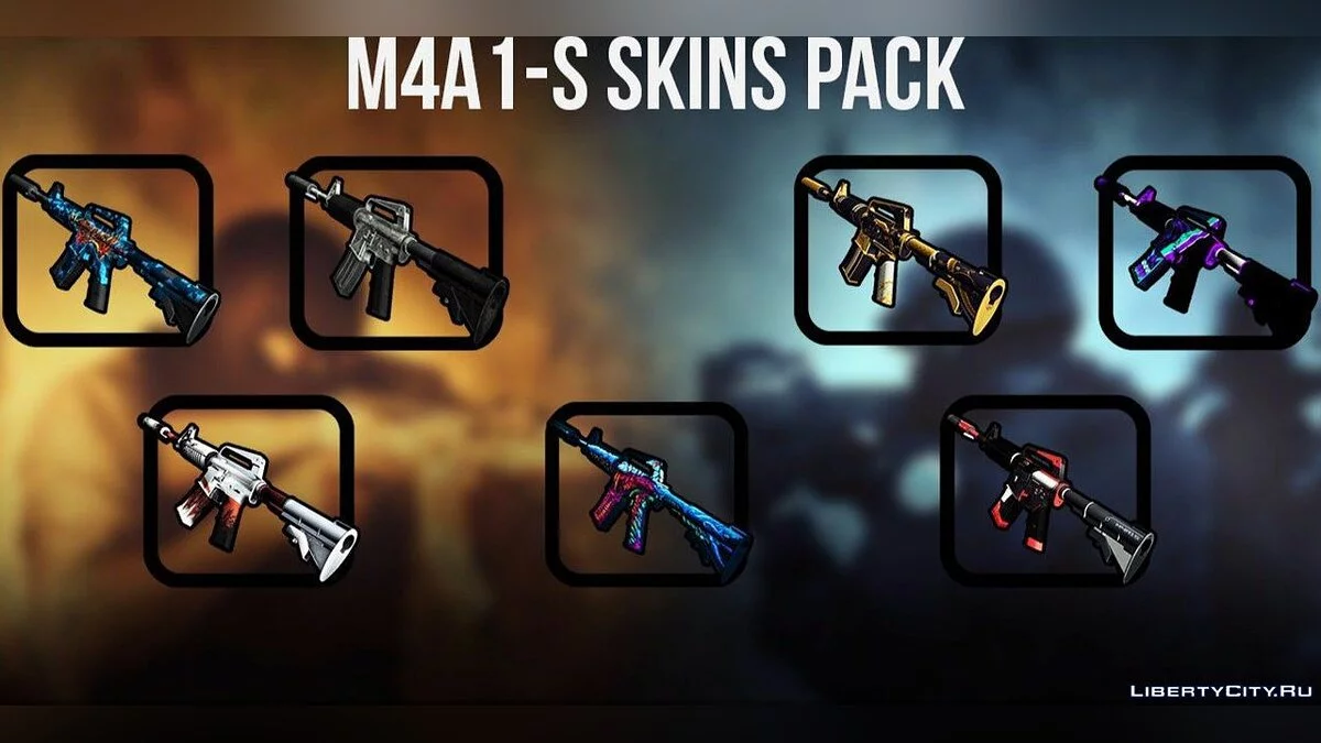 CSGO M4A1-S Skins Pack / GTA San Andreas