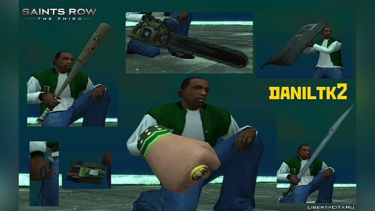 Senjata dari Saints Row: The Third / GTA San Andreas