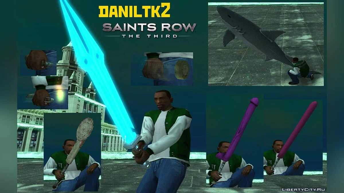 Senjata dari Saints Row: The Third / GTA San Andreas
