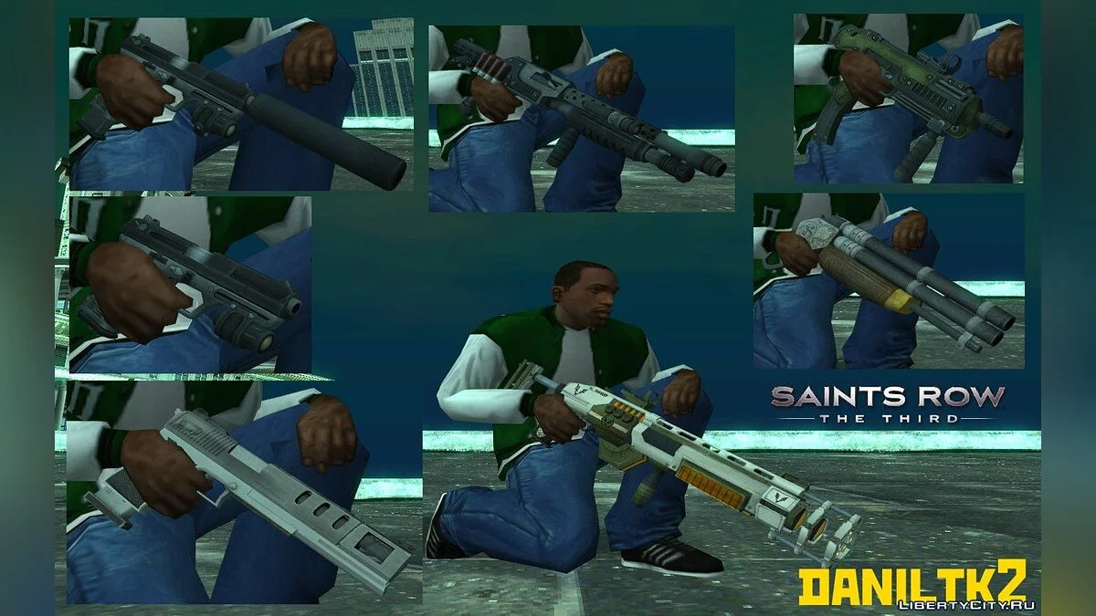 Senjata dari Saints Row: The Third / GTA San Andreas