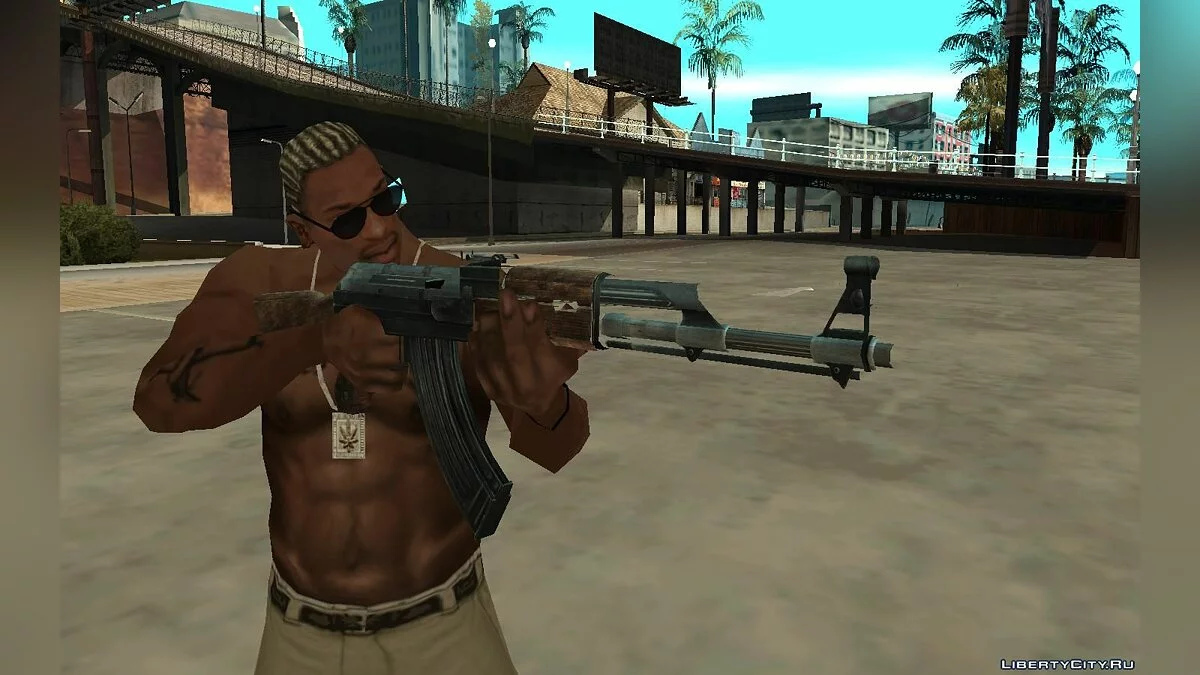 AK-47-Paket aus dem Spiel COD: MW / GTA San Andreas