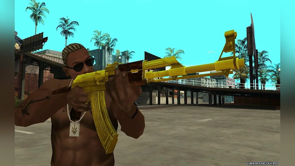 AK-47-Paket aus dem Spiel COD: MW / GTA San Andreas
