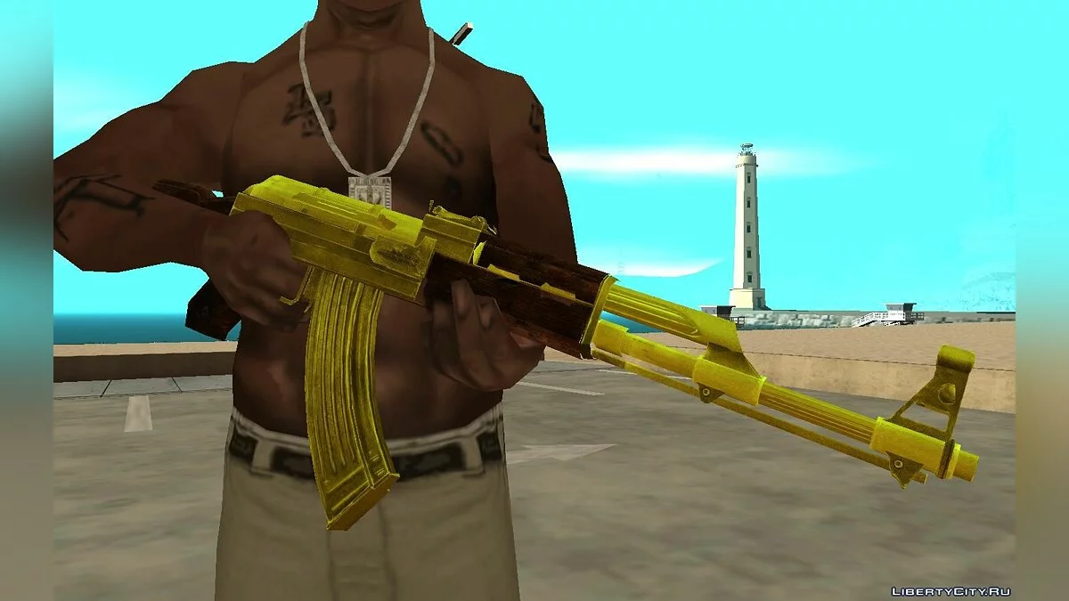 AK-47-Paket aus dem Spiel COD: MW / GTA San Andreas