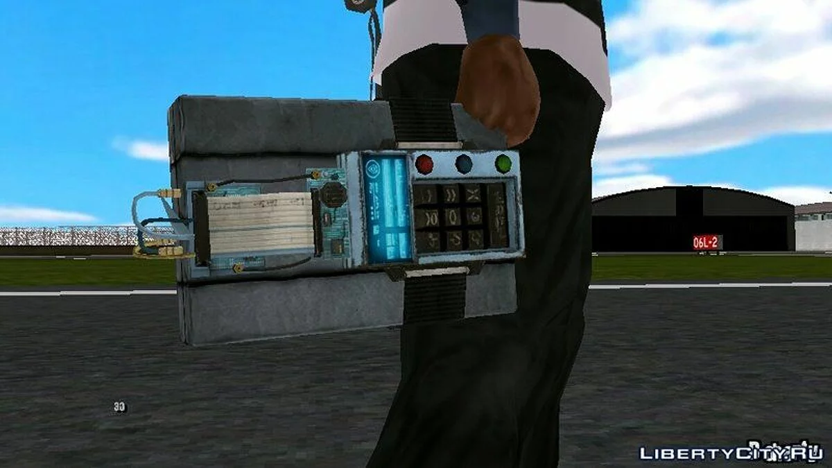 A collection of weapons from Saints Row 4 / GTA San Andreas