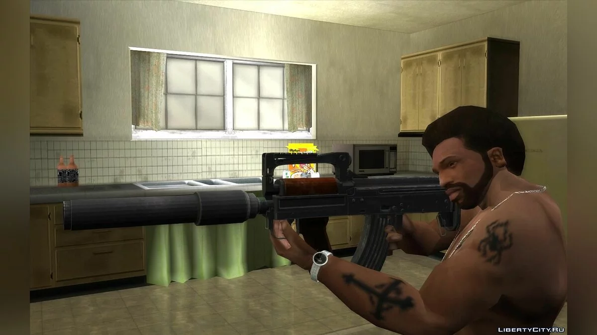 PUBG 游戏中的 OTs-14 Groza 集合 / GTA San Andreas