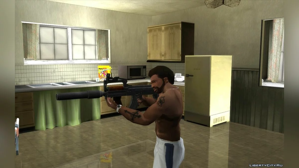 PUBG 游戏中的 OTs-14 Groza 集合 / GTA San Andreas