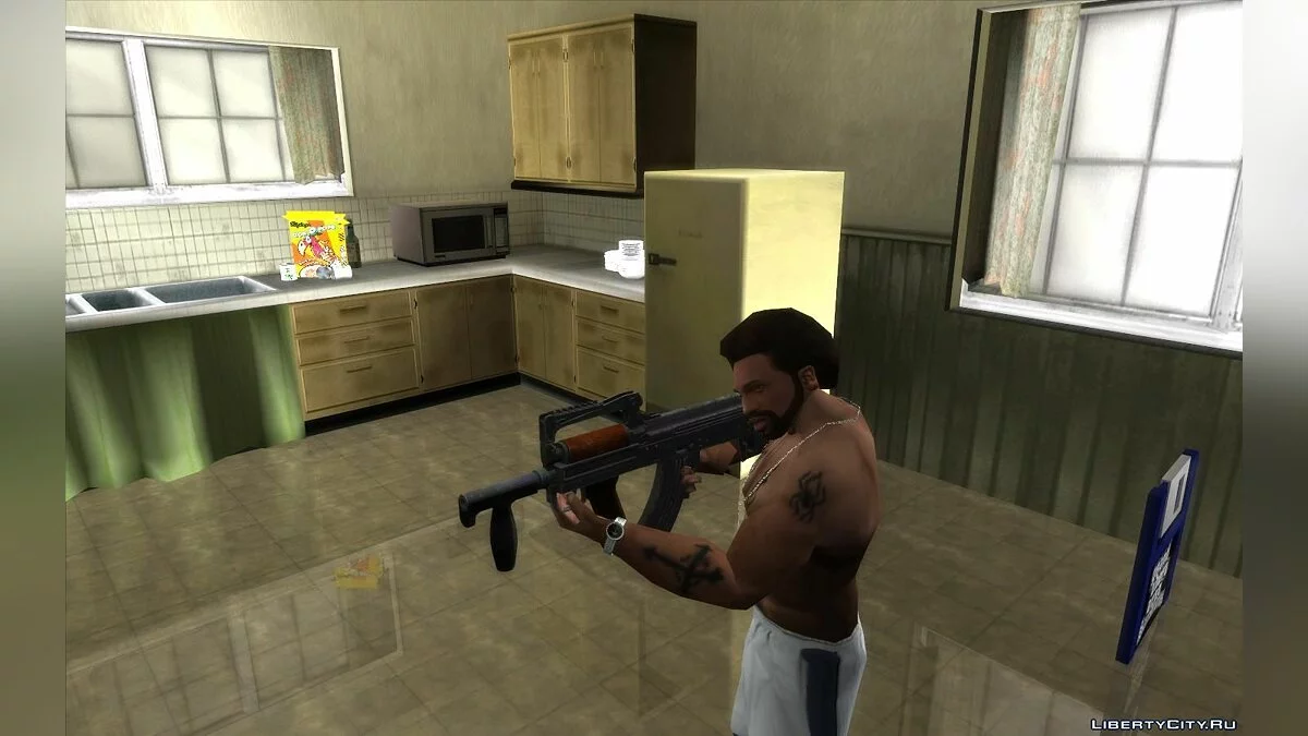 PUBG 游戏中的 OTs-14 Groza 集合 / GTA San Andreas