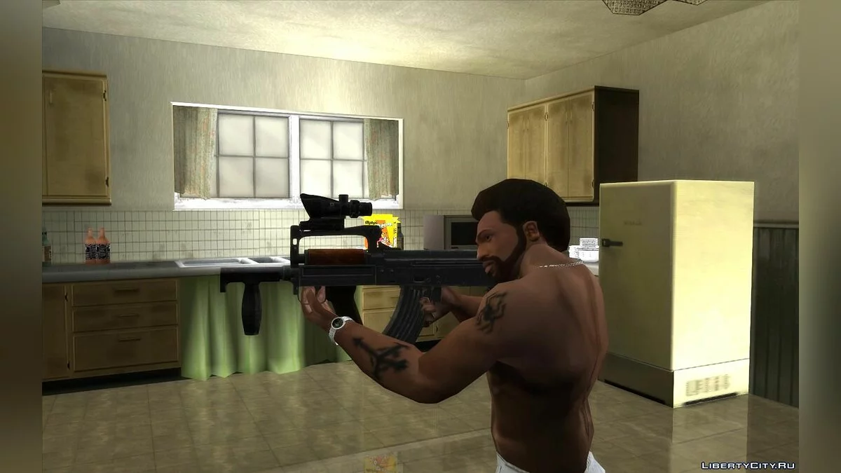 PUBG 游戏中的 OTs-14 Groza 集合 / GTA San Andreas