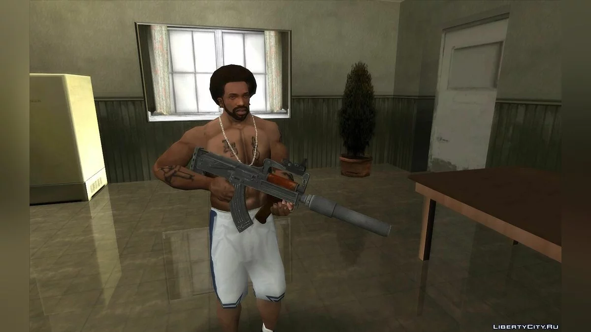 PUBG 游戏中的 OTs-14 Groza 集合 / GTA San Andreas