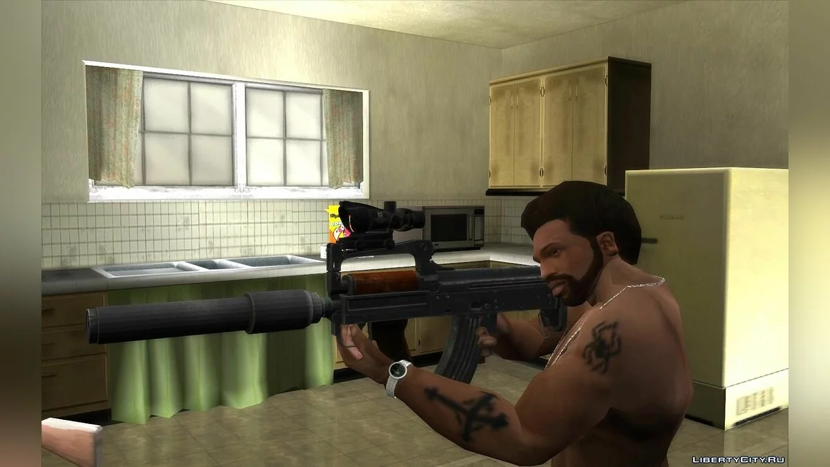 PUBG 游戏中的 OTs-14 Groza 集合 / GTA San Andreas