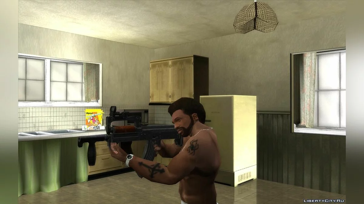PUBG 游戏中的 OTs-14 Groza 集合 / GTA San Andreas
