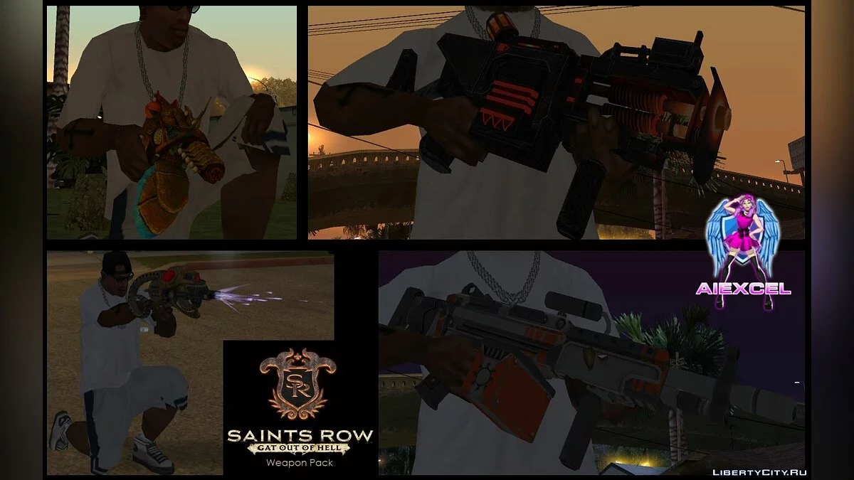 Pacote de Armas de Saints Row: Gat out of Hell (Versão SA) / GTA San Andreas