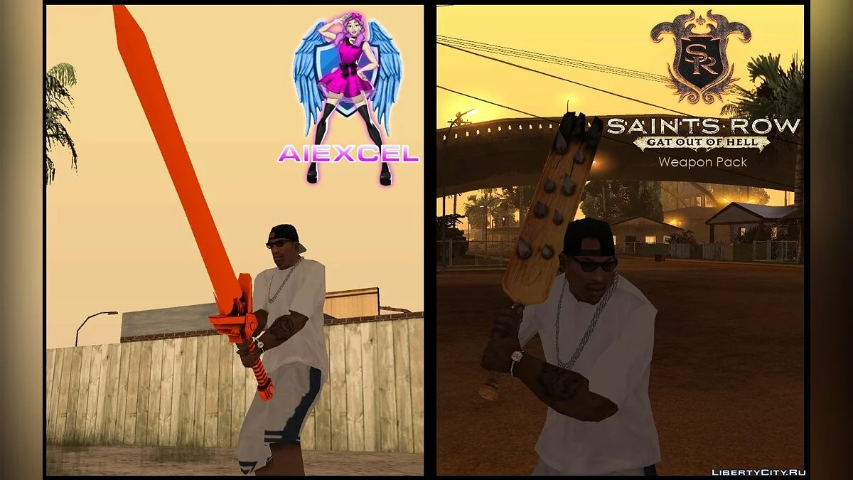 Pacote de Armas de Saints Row: Gat out of Hell (Versão SA) / GTA San Andreas