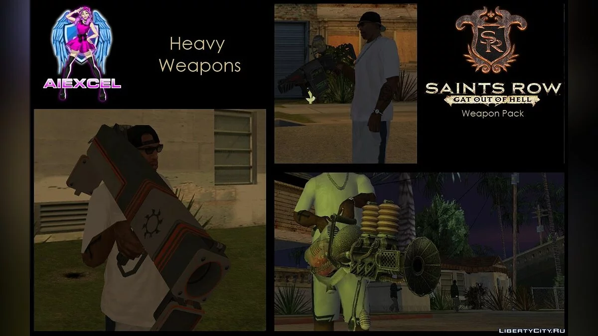 Pacote de Armas de Saints Row: Gat out of Hell (Versão SA) / GTA San Andreas