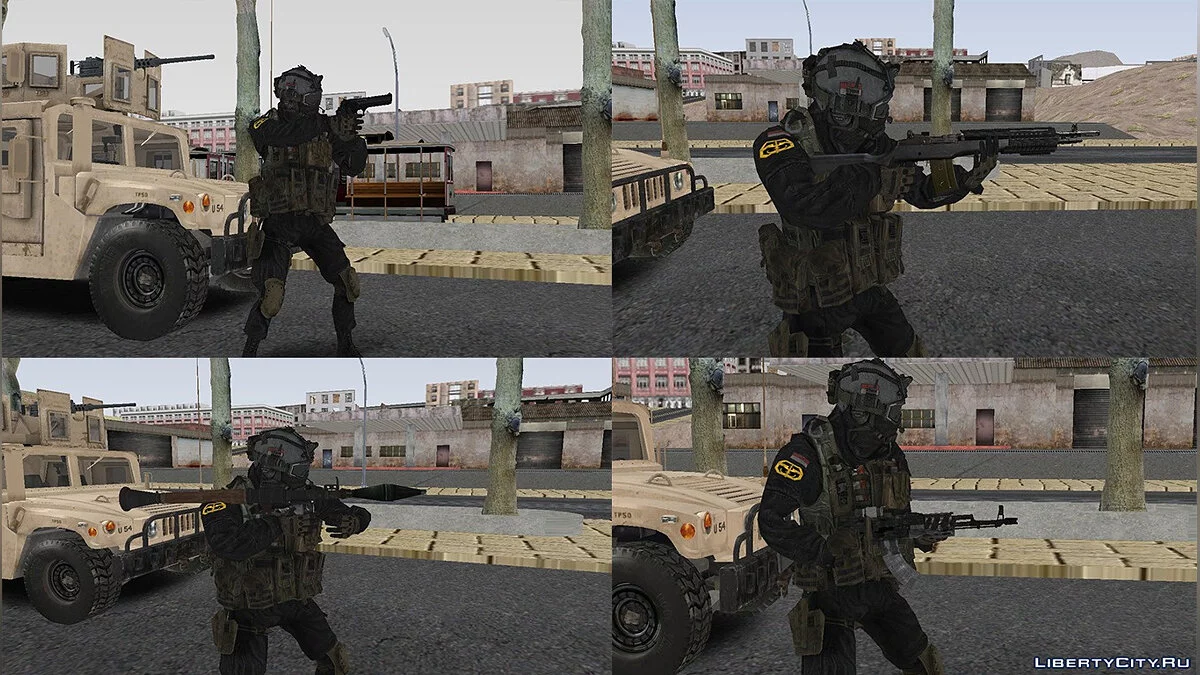 Pacote de Armas Militares Realistas / GTA San Andreas