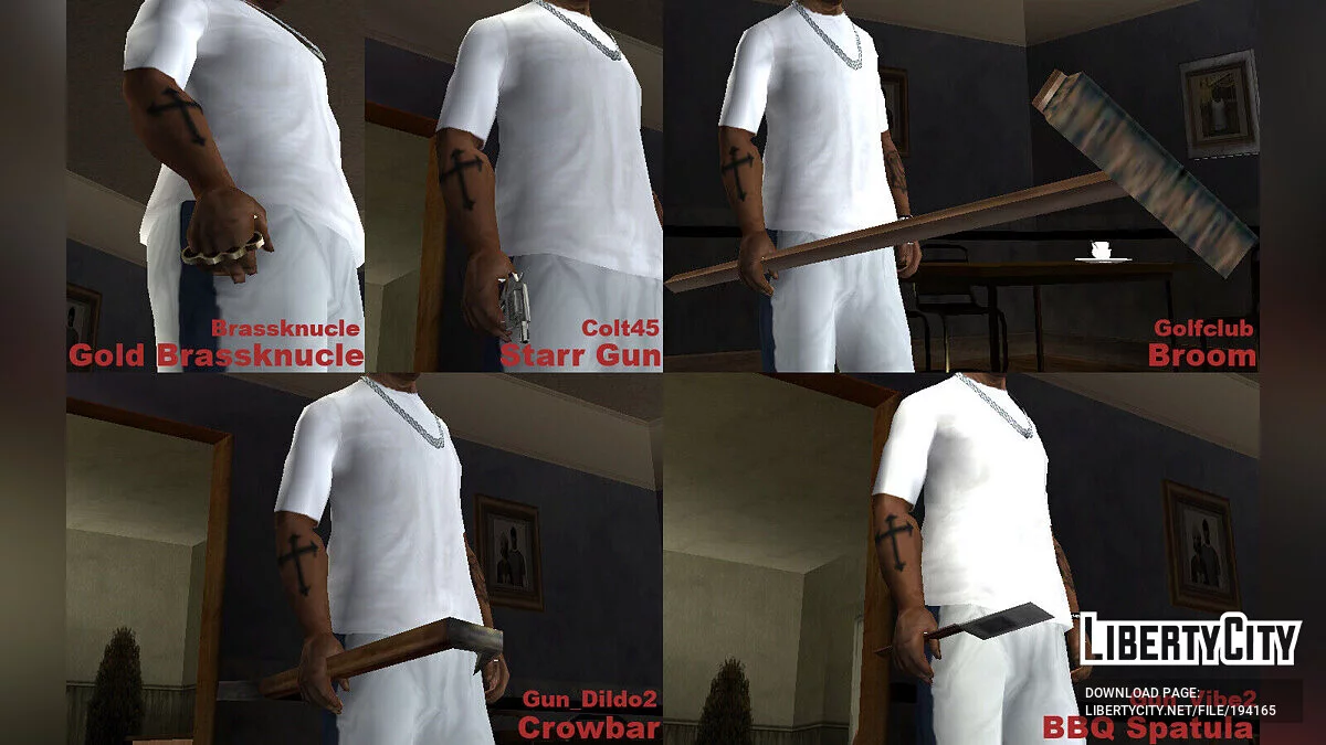 Збірка зброї з The Warriors (SA) / GTA San Andreas