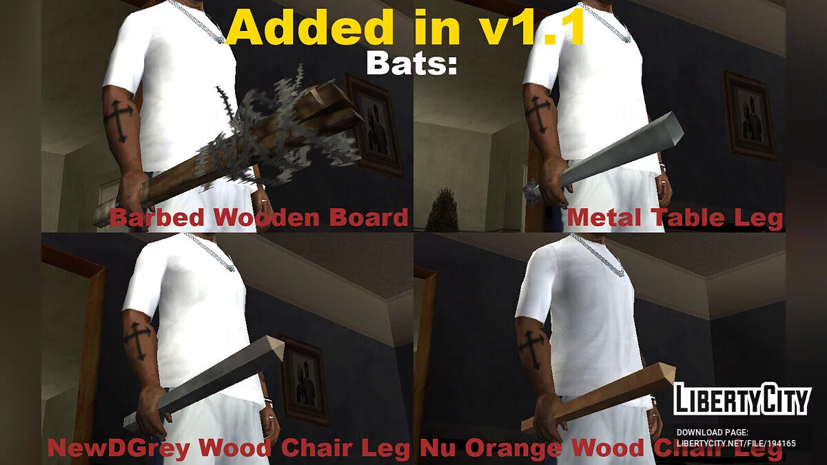 Збірка зброї з The Warriors (SA) / GTA San Andreas