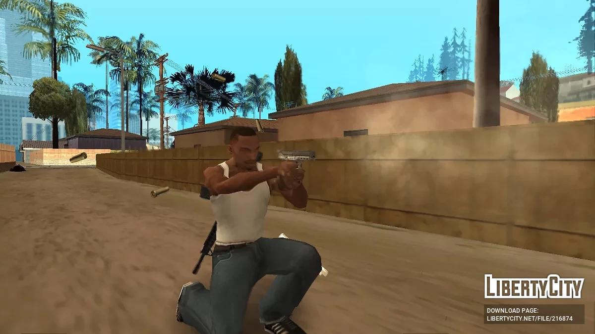 Набір низькополігональних дробовиків та пістолетів / GTA San Andreas