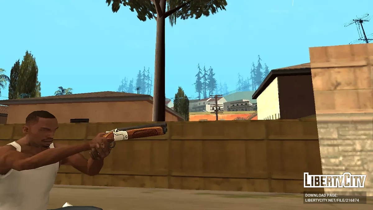 Набір низькополігональних дробовиків та пістолетів / GTA San Andreas