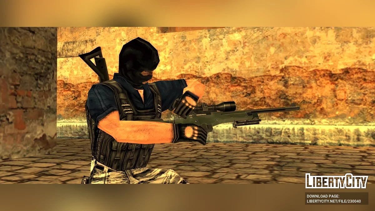 مجموعة جميع الأسلحة من Counter-Strike 1.6 (متحركة) / جي تي إيه سان أندرياس