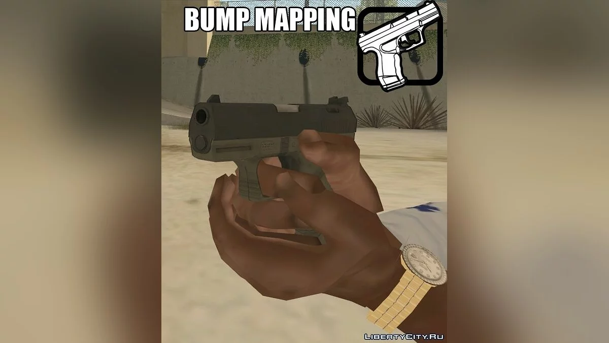 Walther P99 [Bump Mapping] / GTA San Andreas