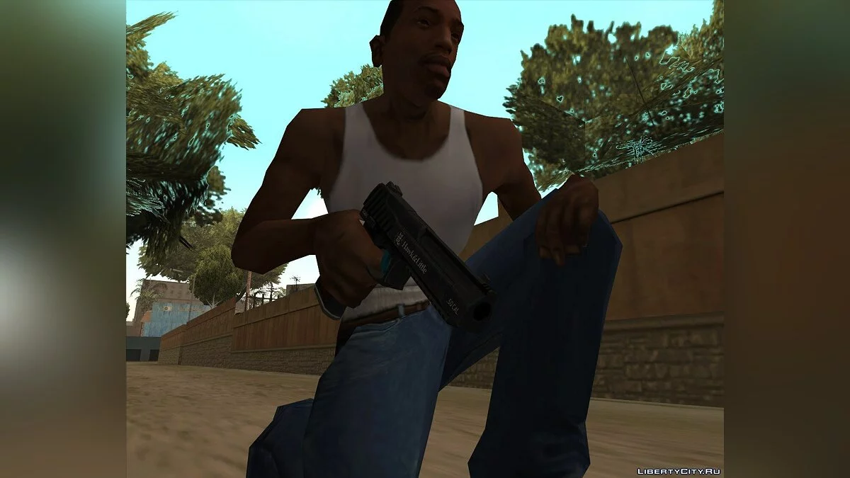 GTA V 中的 .50 口径手枪警察涂装 / GTA San Andreas