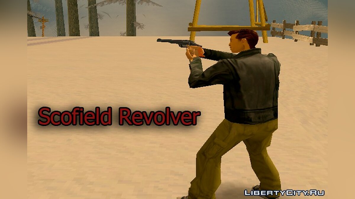 Скачать Red Dead Redemption Scofield Revolver [GTA SA] Для GTA San.