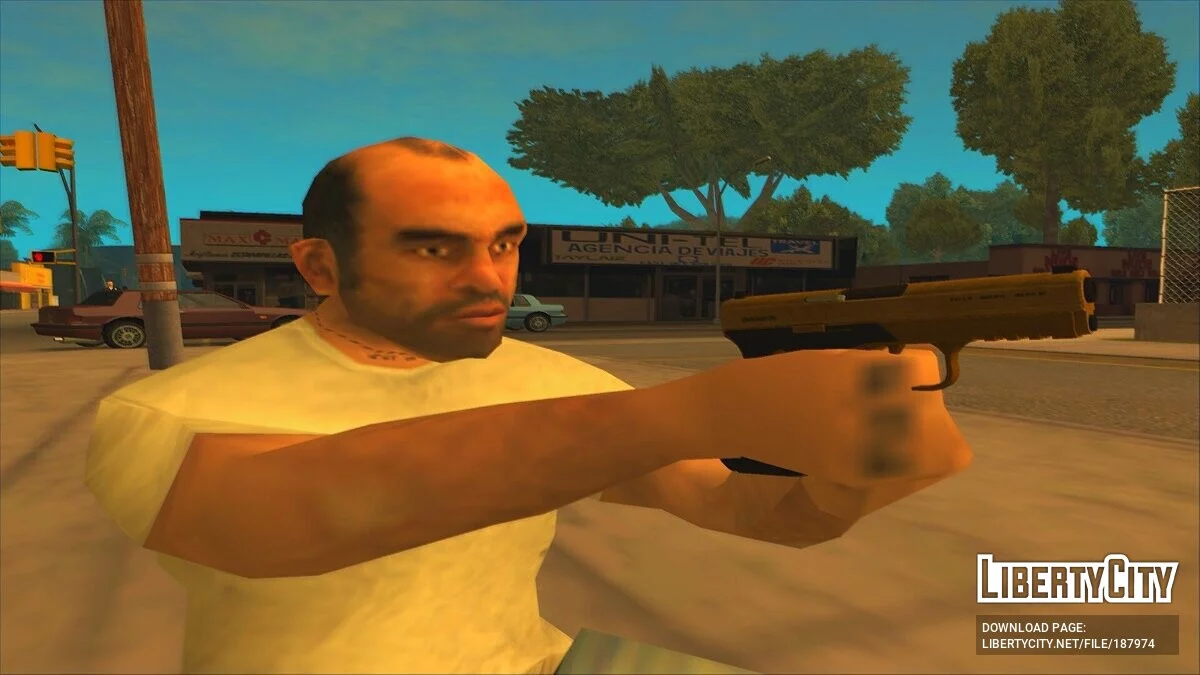 GTA 5 WM 29 Pistol and a Candy Cane / GTA San Andreas