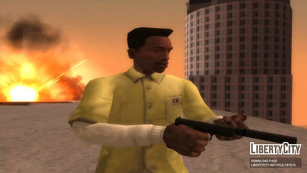 GTA 5 WM 29 Pistol and a Candy Cane / GTA San Andreas