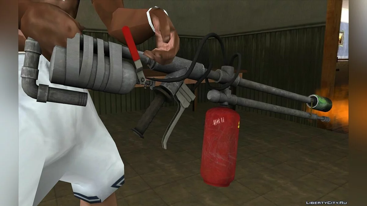 Огнемет из игры The Last of Us / GTA San Andreas