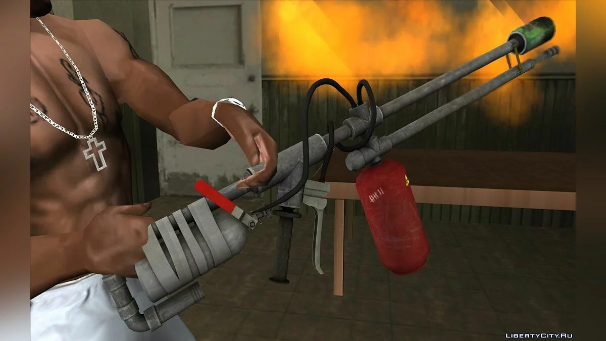 Огнемет из игры The Last of Us / GTA San Andreas