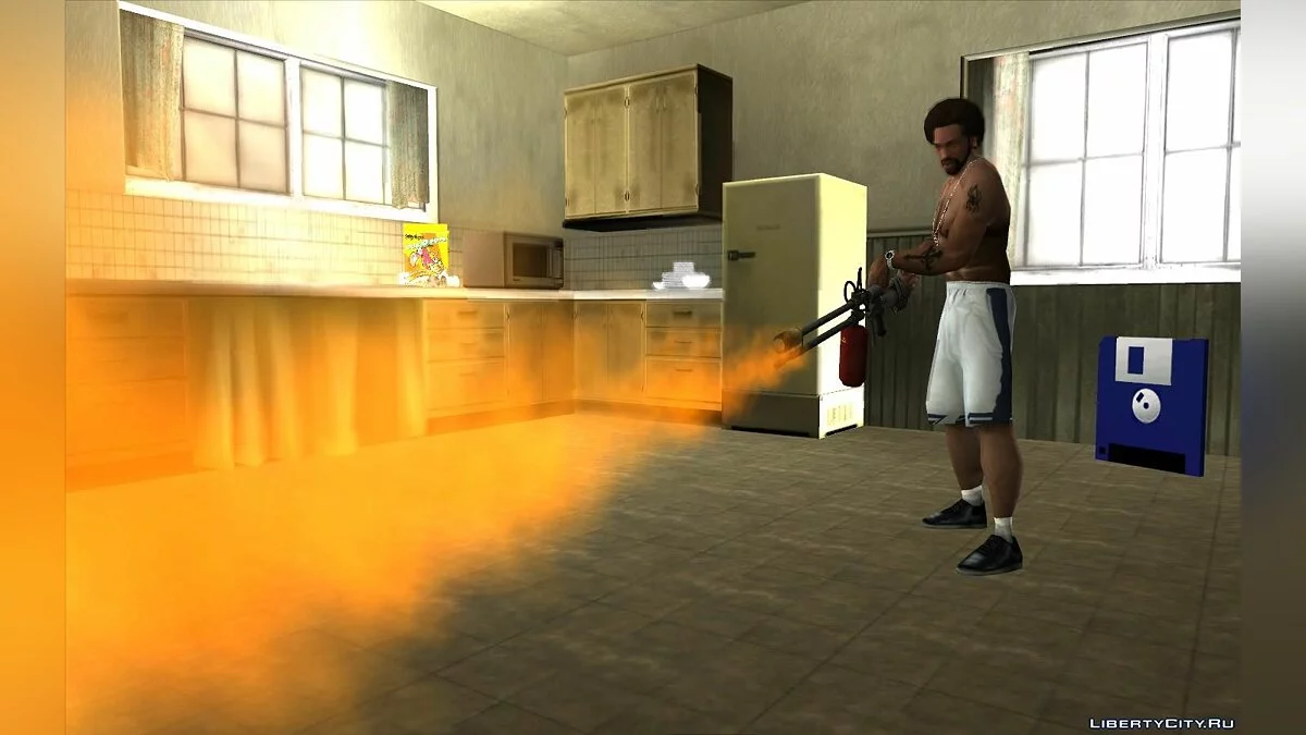 Огнемет из игры The Last of Us / GTA San Andreas