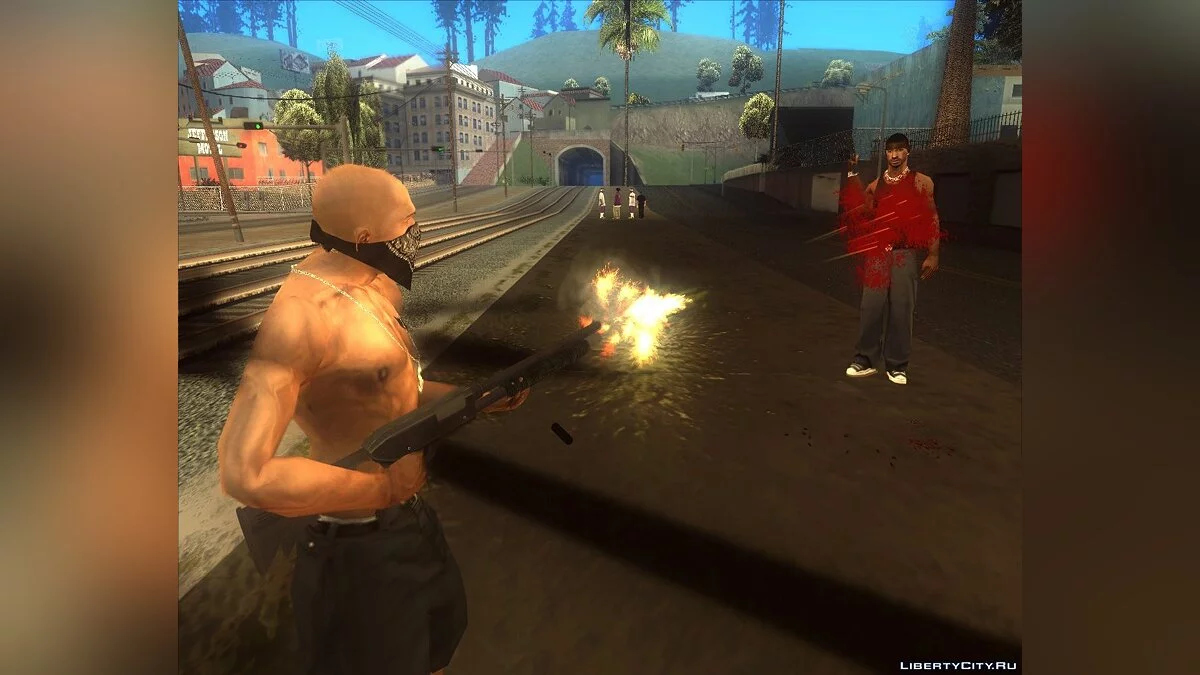 Shotgun from GTA 4 in the style of GTA 5 (Shotgun from GTA 4. GTA 5 Style) / GTA San Andreas