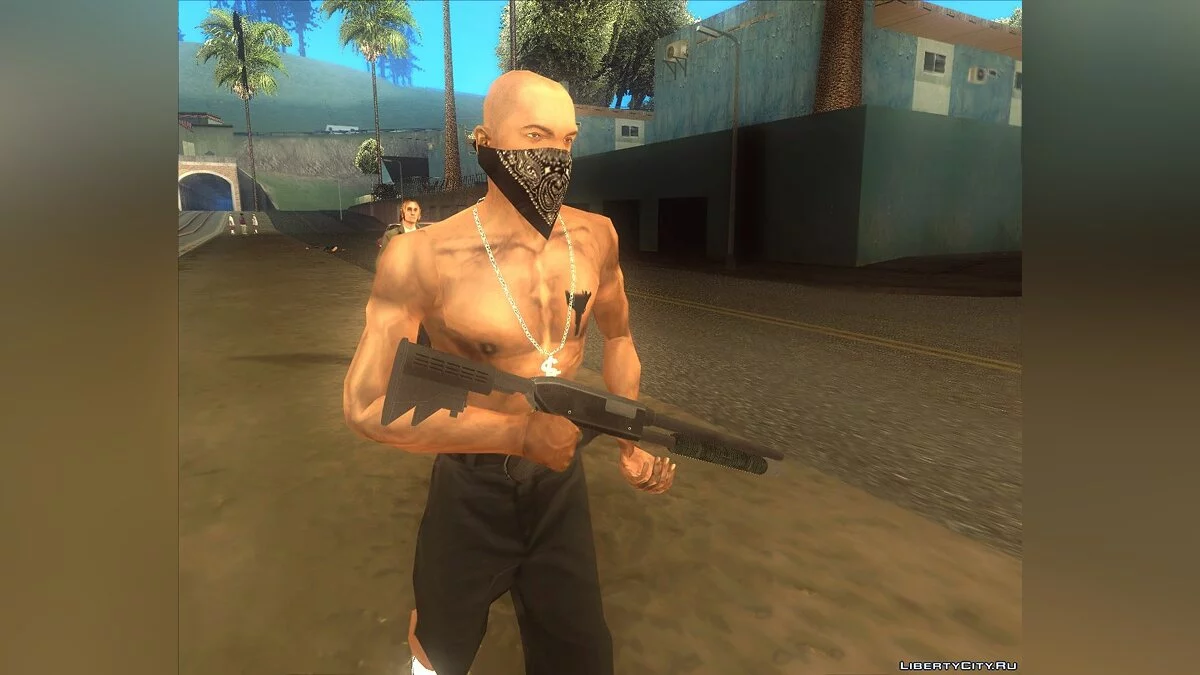 Shotgun from GTA 4 in the style of GTA 5 (Shotgun from GTA 4. GTA 5 Style) / GTA San Andreas