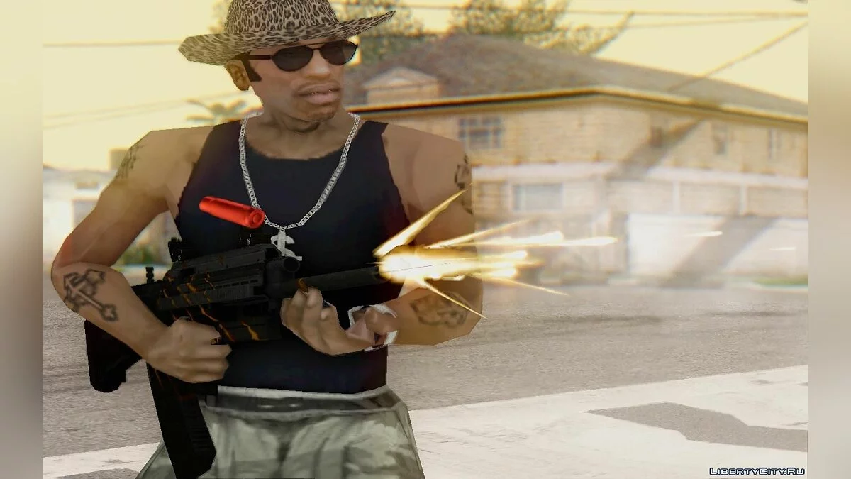 来自 Warface 的 Saiga 12c bull-pup elite / GTA San Andreas