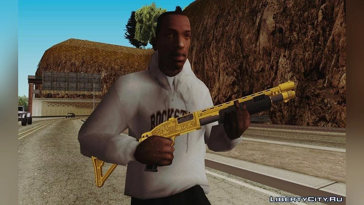 GTA V Pump Shotgun (Luxury Camo from Lowrider DLC) / GTA San Andreas