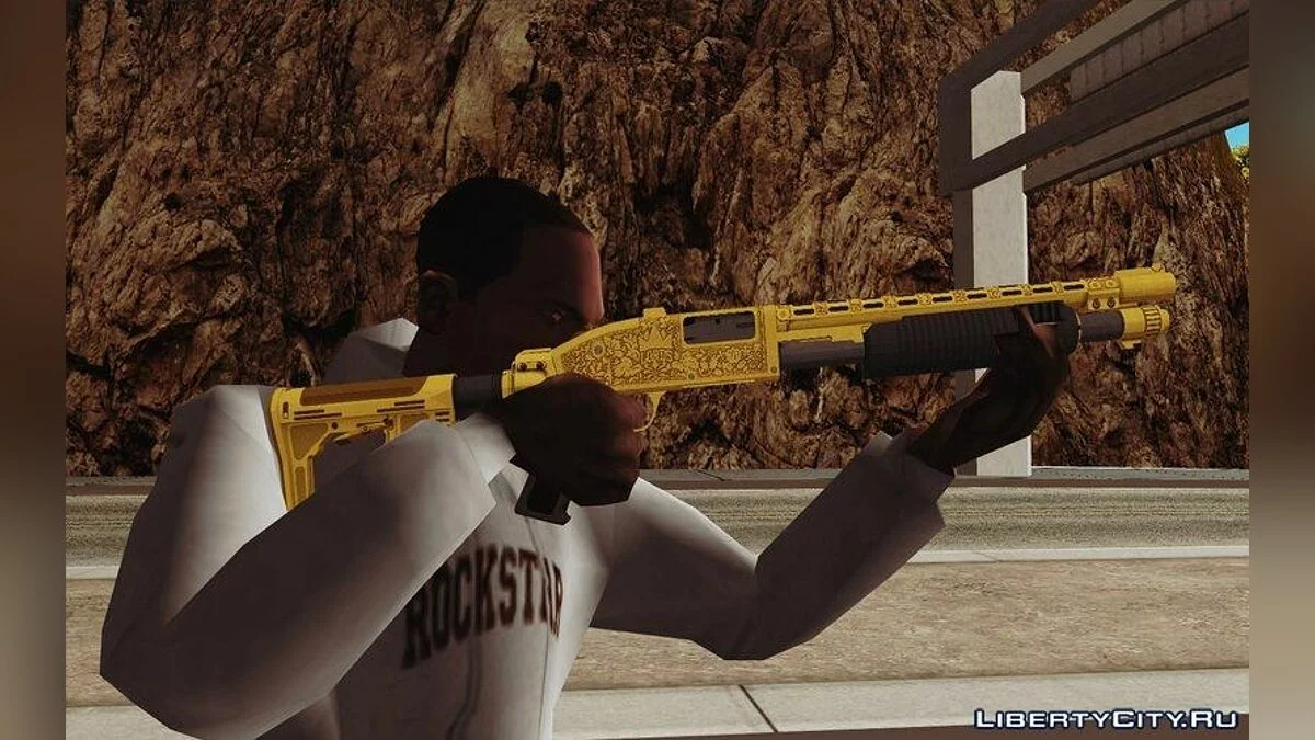 GTA V Pump Shotgun (Luxury Camo from Lowrider DLC) / GTA San Andreas