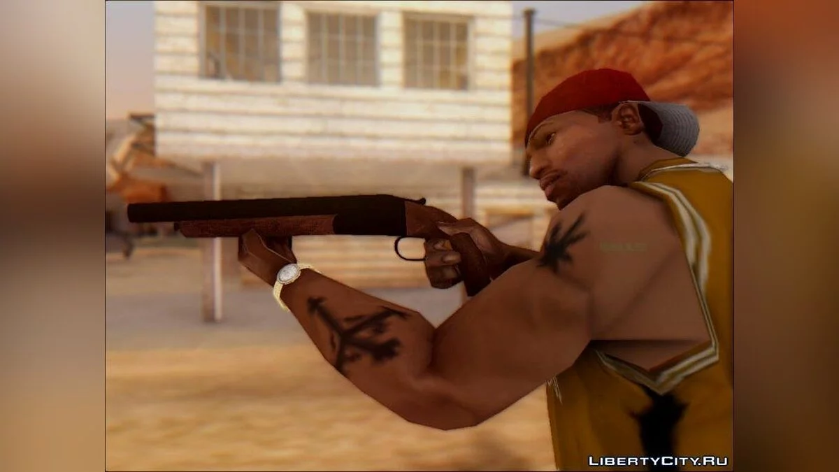 GTA V Escopeta de Cano Duplo Cortada / GTA San Andreas