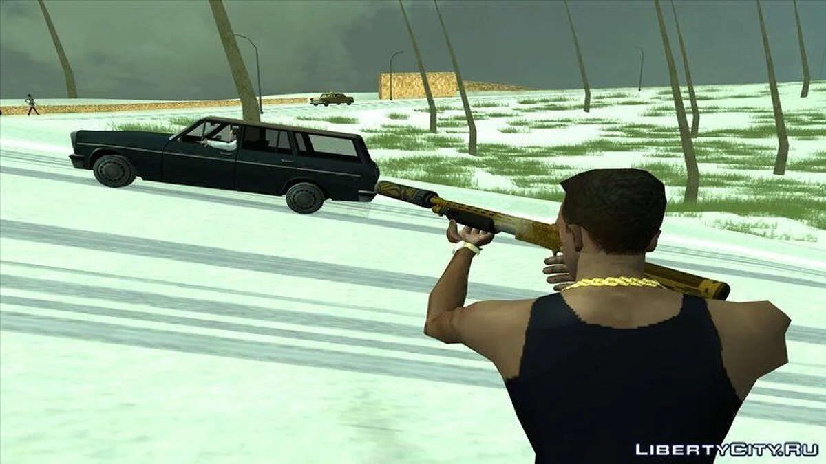 بندقية شوتغن شروزبري من GTA 5 بتشطيب فاخر يوسف أمير / جي تي إيه سان أندرياس