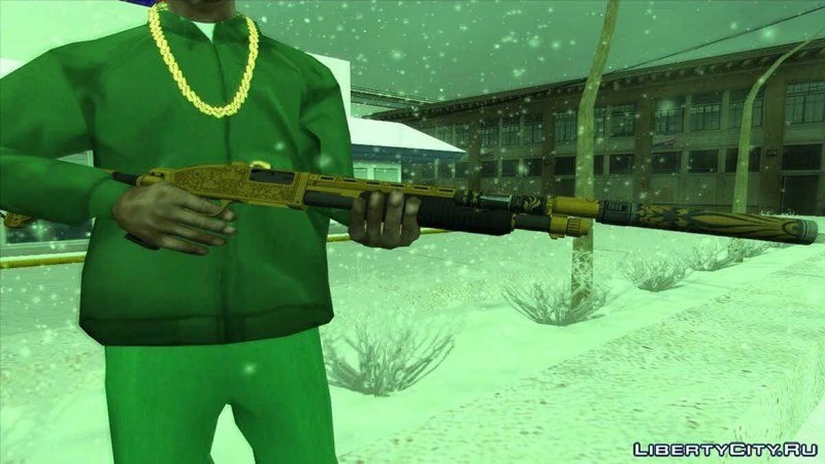 بندقية شوتغن شروزبري من GTA 5 بتشطيب فاخر يوسف أمير / جي تي إيه سان أندرياس